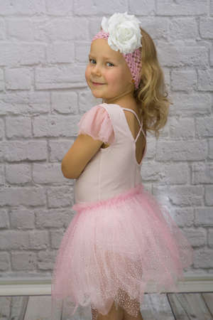 Little ballerina in tulle dressの写真素材