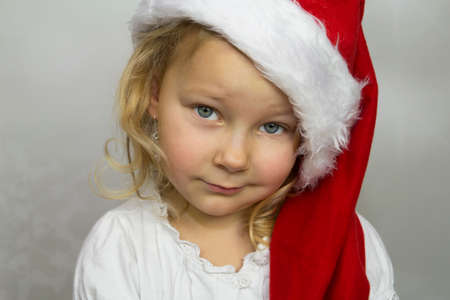 Girls as St. Santasの写真素材