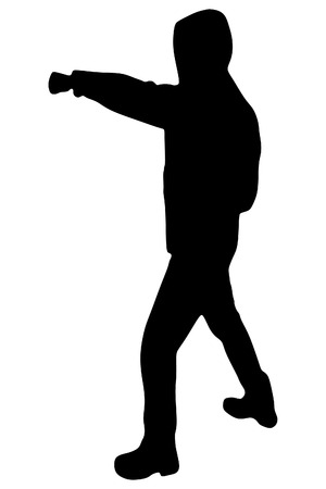 man ready to fightのイラスト素材