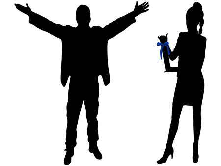 happy business peopleのイラスト素材