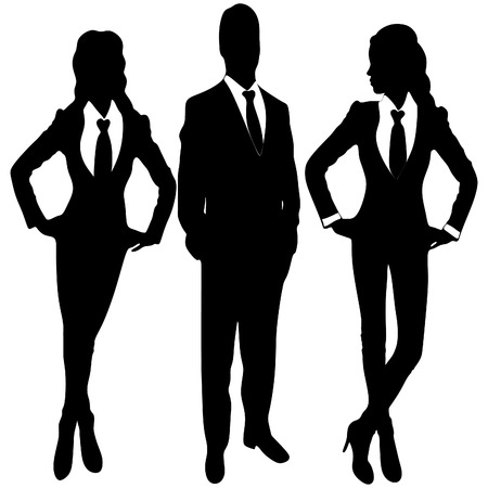 business people standingのイラスト素材