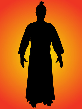 aikido samuraiのイラスト素材