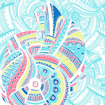abstract background with colored elements and fine detailsのイラスト素材