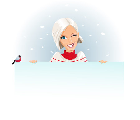 Merry Christmas Bannerのイラスト素材