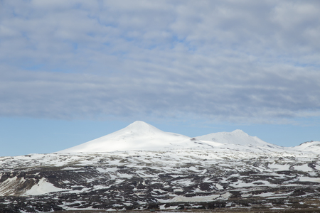Snaefellsnes peninsule West of Iceland in winterの写真素材