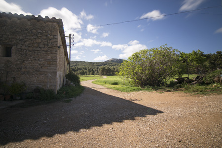 Spring landscape Matarrana county in Teruel Aragon Spainの写真素材
