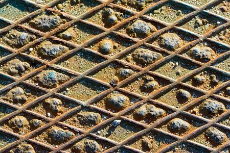 Rusted metal plate closeupの写真素材