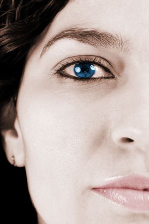 Close-up of  beautiful faceの写真素材