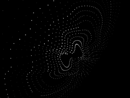 3d wave dots grid circle. Futuristic infographic. Vector illustration.のイラスト素材