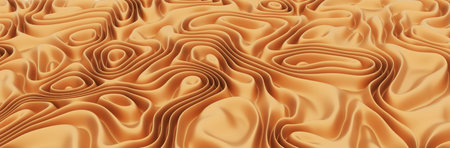 Abstract background with waves silk wavy noisy design. 3D rendering illustration.の写真素材