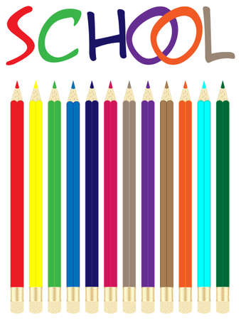 colored pencils.のイラスト素材