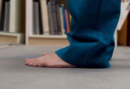 health personnel in a podiatry clinicの写真素材