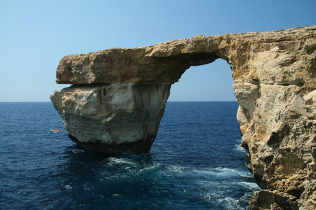 Azure Window on Gozo Icelandの写真素材