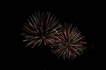 Firework in multiple coloursの写真素材