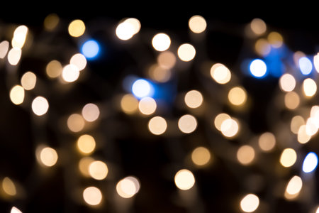 Abstract background from defocused lights