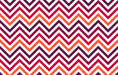Abstract chevron lines in red to orange hues on white background, graphic resource as geometric background, textile print, wallpaper and geometric inspirationの写真素材