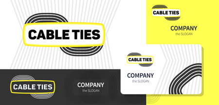 Logo and corporate style, business card for a company dealing with wire cables and accessories. The...