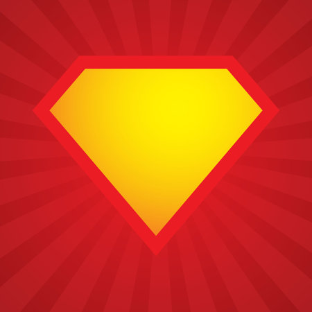Superhero logo template. Vector superhero iconのイラスト素材