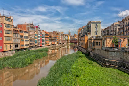 Gerona (Girona) is a city in the northeast of the Autonomous Community of Catalonia in Spain.の写真素材