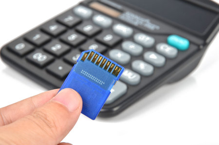 Calculator and SD card