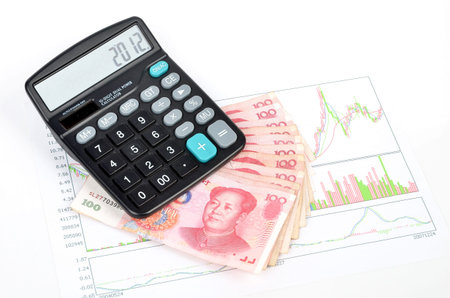 Chinese currencyの写真素材