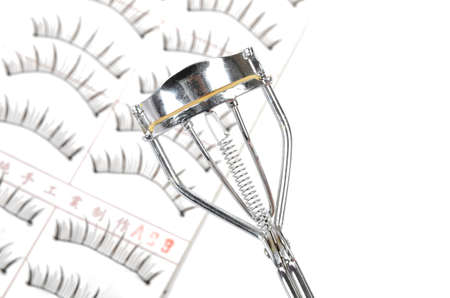 False lashes and curlerの写真素材
