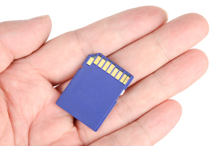 Flash card in hand