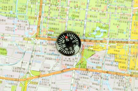 Compass and mapのeditorial素材