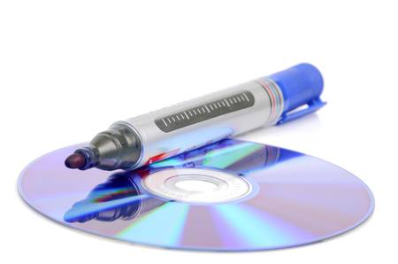 DVD and penの写真素材
