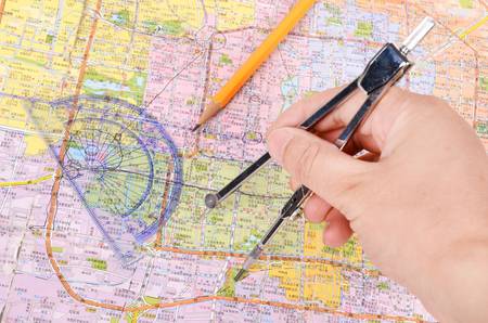 Plotting on a mapのeditorial素材