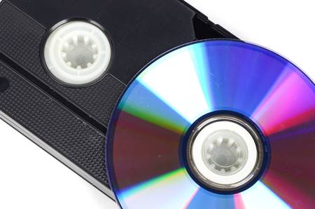 Video tape and DVDの写真素材