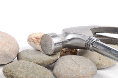 Hammer and stoneの写真素材