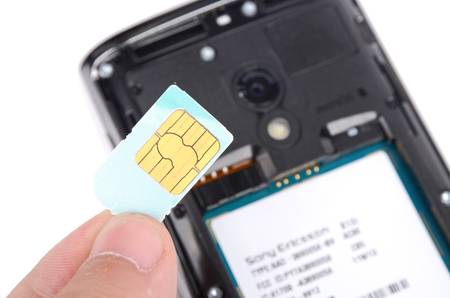 Sim card smart phoneのeditorial素材