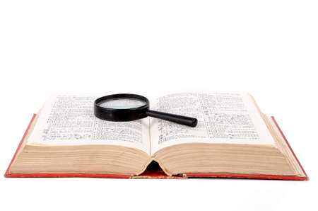 Magnifier and bookのeditorial素材