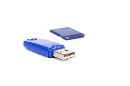 USB disk and cardの写真素材