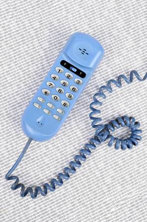 Telephone and binary codeの写真素材