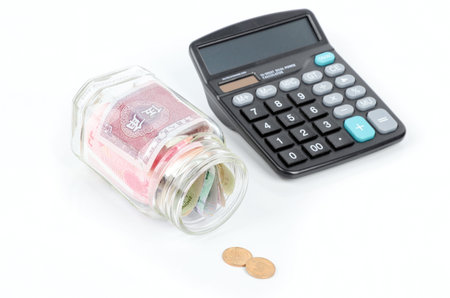 Chinese currency and calculator