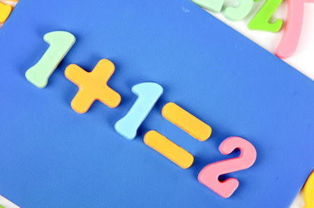 Letters and blackboard