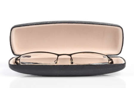 Glasses and caseの写真素材