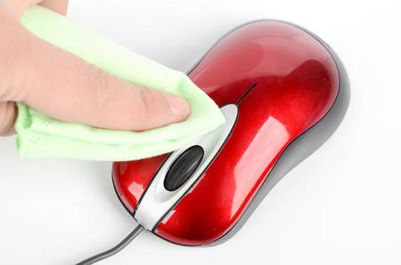 cleaning mouseの写真素材