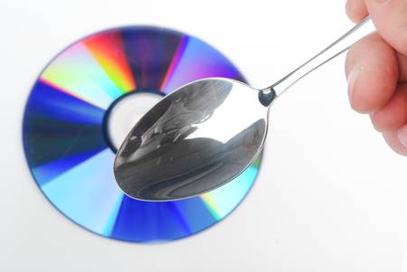 Tableware and DVDの写真素材