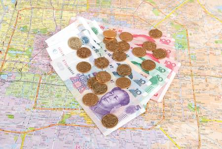 Map and moneyのeditorial素材