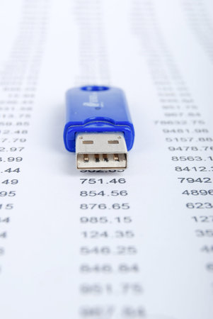 USB flash disk and financial data