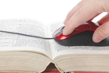 On line readingの写真素材