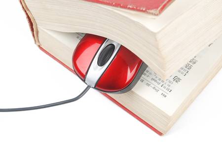 On line readingの写真素材