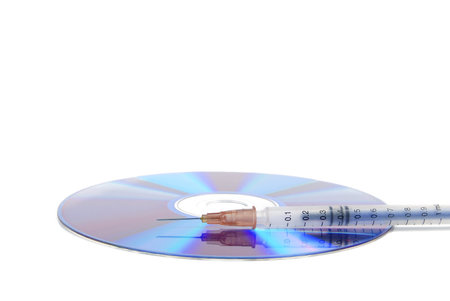 DVD and syringe