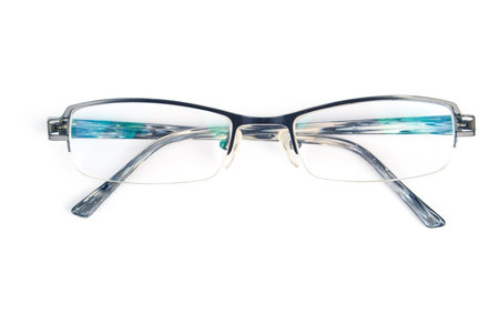 Eyeglasses on white background