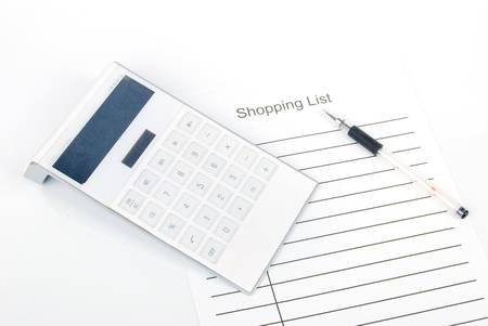 Shopping listの写真素材
