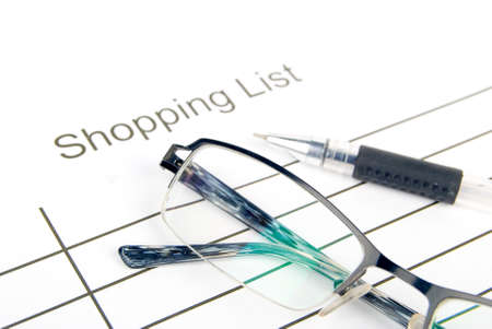 Shopping listの写真素材
