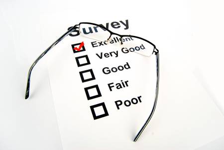 Survey pageの写真素材